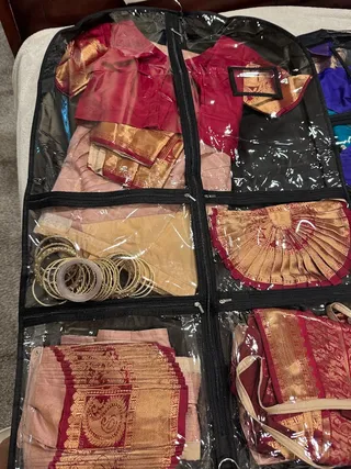 Shanthi Tailors Pvt Ltd. Bharathnatyam dress and temple jewellery — work photo 6
