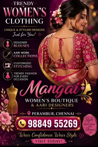 MANGAI WOMEN’S BOUTIQUE AND AARI DESIGNER'S — work photo 6