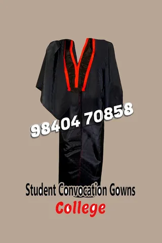 Perambur V V Tailors convocation gown hire — work photo 2