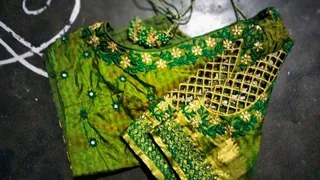 Sri Durga computer embroidery and maggam works — work photo 2