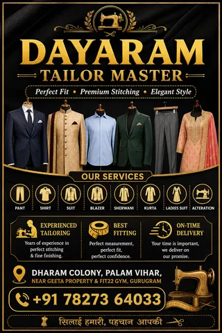 Dayaram tailor master — work photo 2