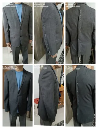 Aryan tailor on door, new stitching and clothing and alterations+uniforms — work photo 4