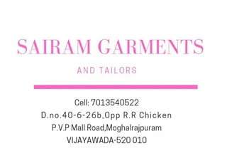 Sairam Garments & Tailors — work photo 7