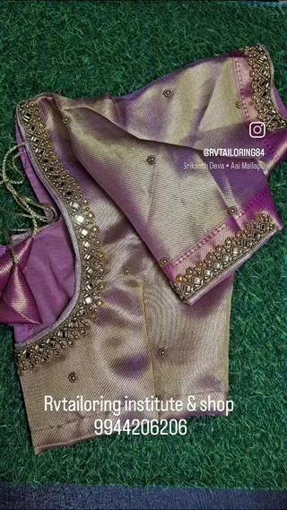 R.V Ladies Tailoring Institute & Ladies tailors in Madurai, Bridal blouse stitching, Aari work & Embroidery works — work photo 4