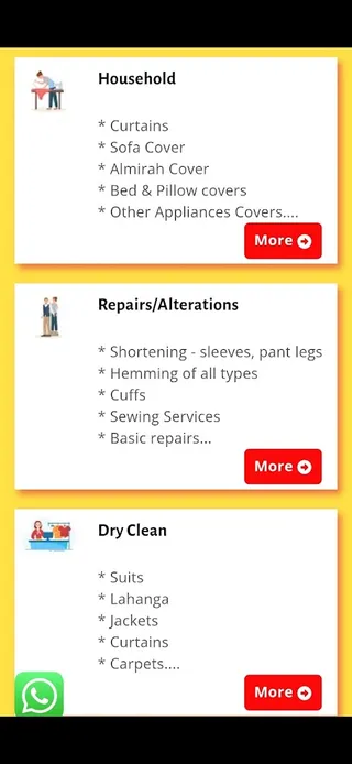 Washotailor - Online Tailor and Laundry at doorstep — work photo 2