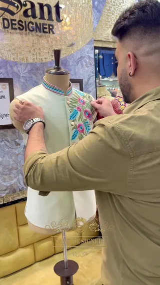 Sant Tailor and Designer [BEST MEN'S DESIGNER STORE IN BATALA, PUNJAB.— customised mens bespoke tailor in batala] — work photo 2